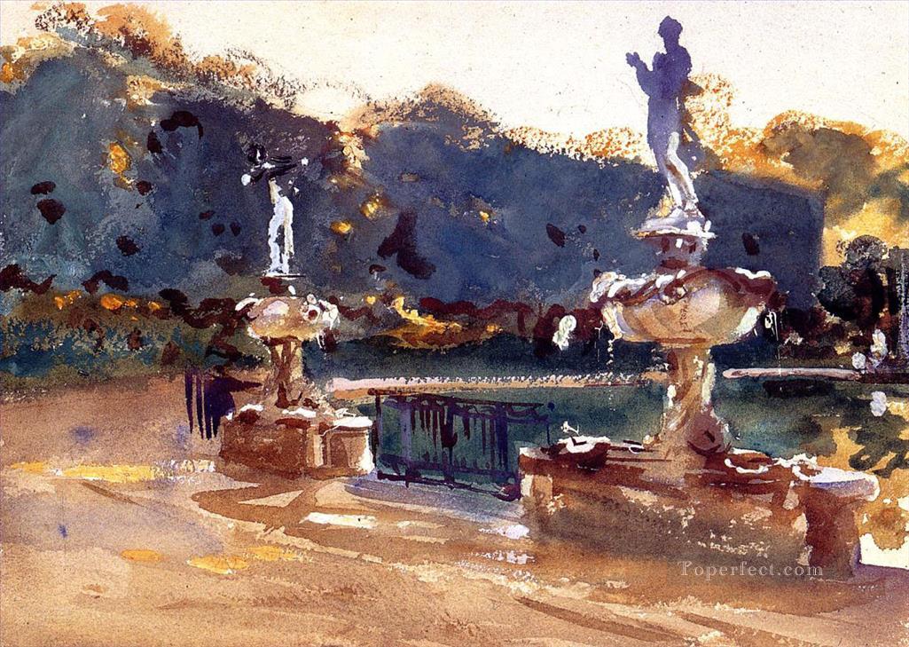 Boboli Gardens John Singer Sargent watercolor Oil Paintings